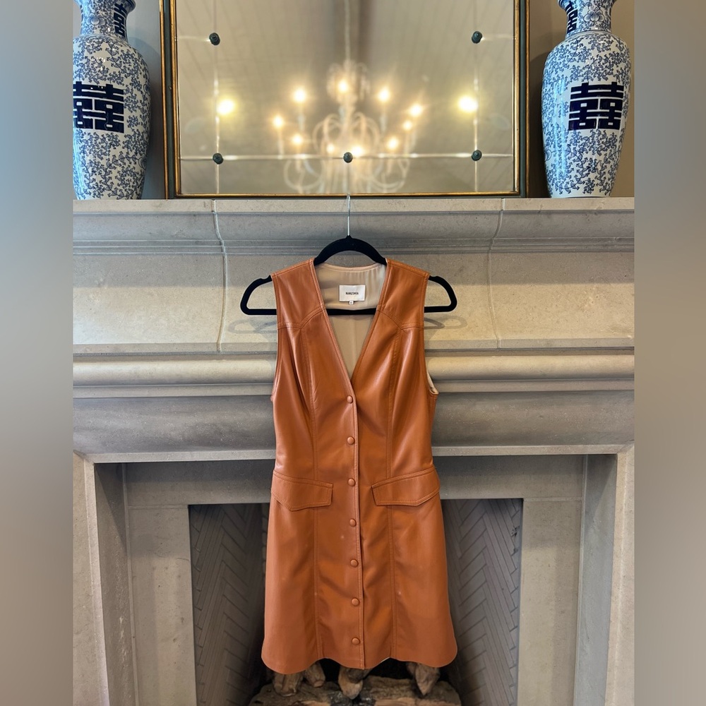 Nanushka vegan leather mini dress - Picture 2 of 3